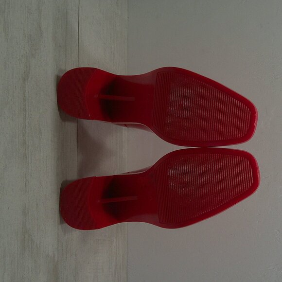 Sexy Jeffrey Campbell Hurricane Cherry Red Waterproof Rain Boots Size 9 - Picture 13 of 14